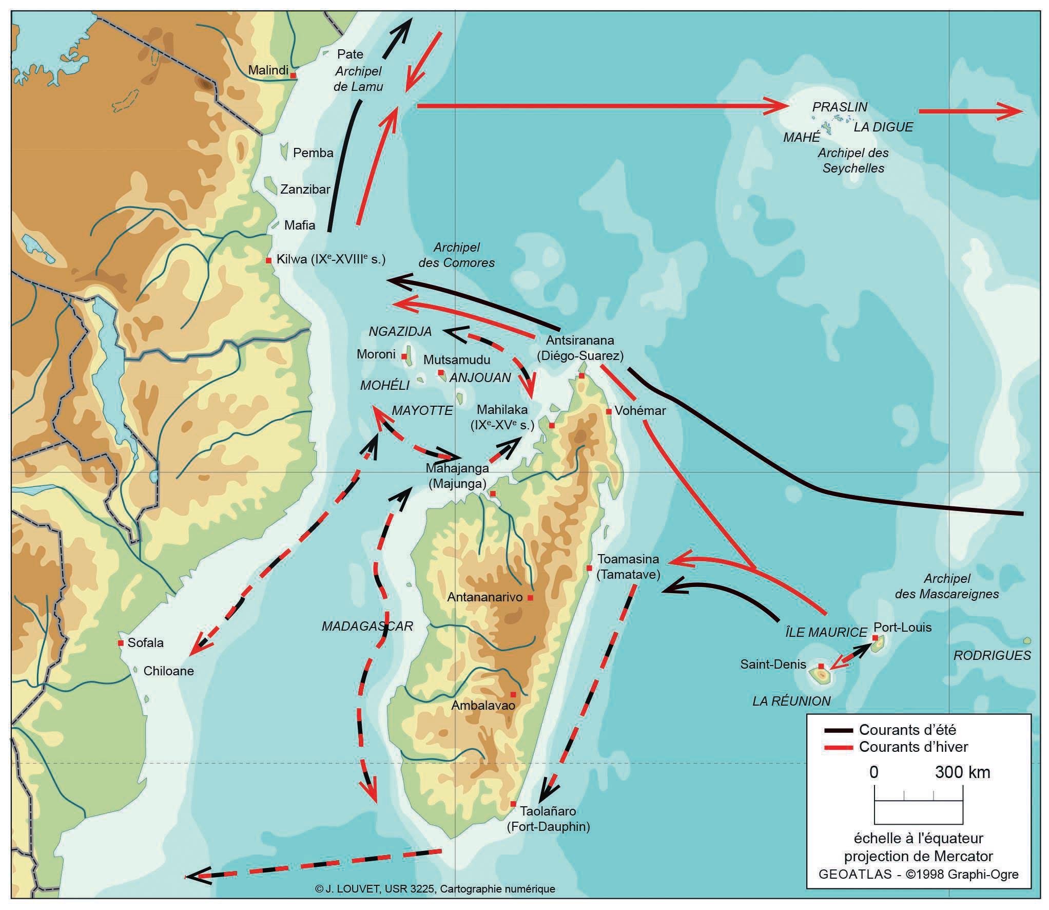map of the western indian ocean